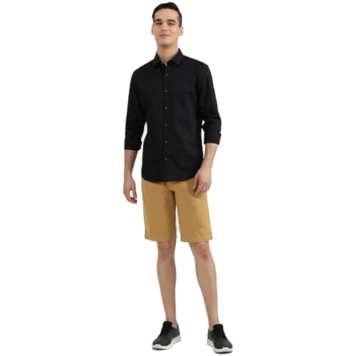 Image of United Colors of Benetton Men's Solid Relaxed Fit Shirts