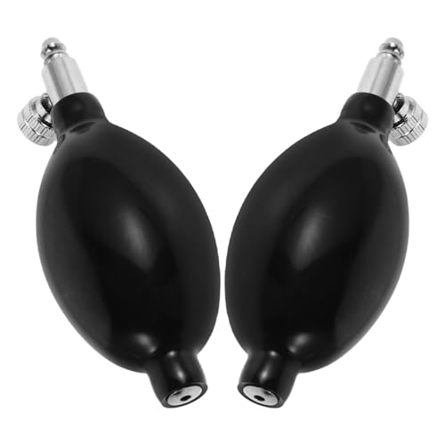 HONITANO 2 Stück Blutdruckmessgerät Ersatz Pumpe Manuelle Handpumpe Latexball Hochelastisch mit Kupferventil Kompatibel für Manuelle Messgeräte Präzise Aufblasbar Langlebig Kompakt