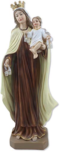 Proposte Religiose Estatua de Nuestra Señora del Carmelo o Virgen del Carmen de resina - 30 cm