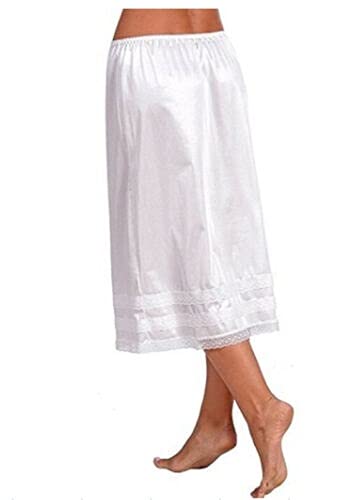 Weimingshop Jupons Femme Nouveau Half Slips Demi-Slip Demi-Slip Justicoat Mode Femmes Dentelle sous Robe Jupe Longue Jupe De Sécurité sous-jille sous-jille sous-Joie Lisse Petticoat Jupon Crinoline Cover