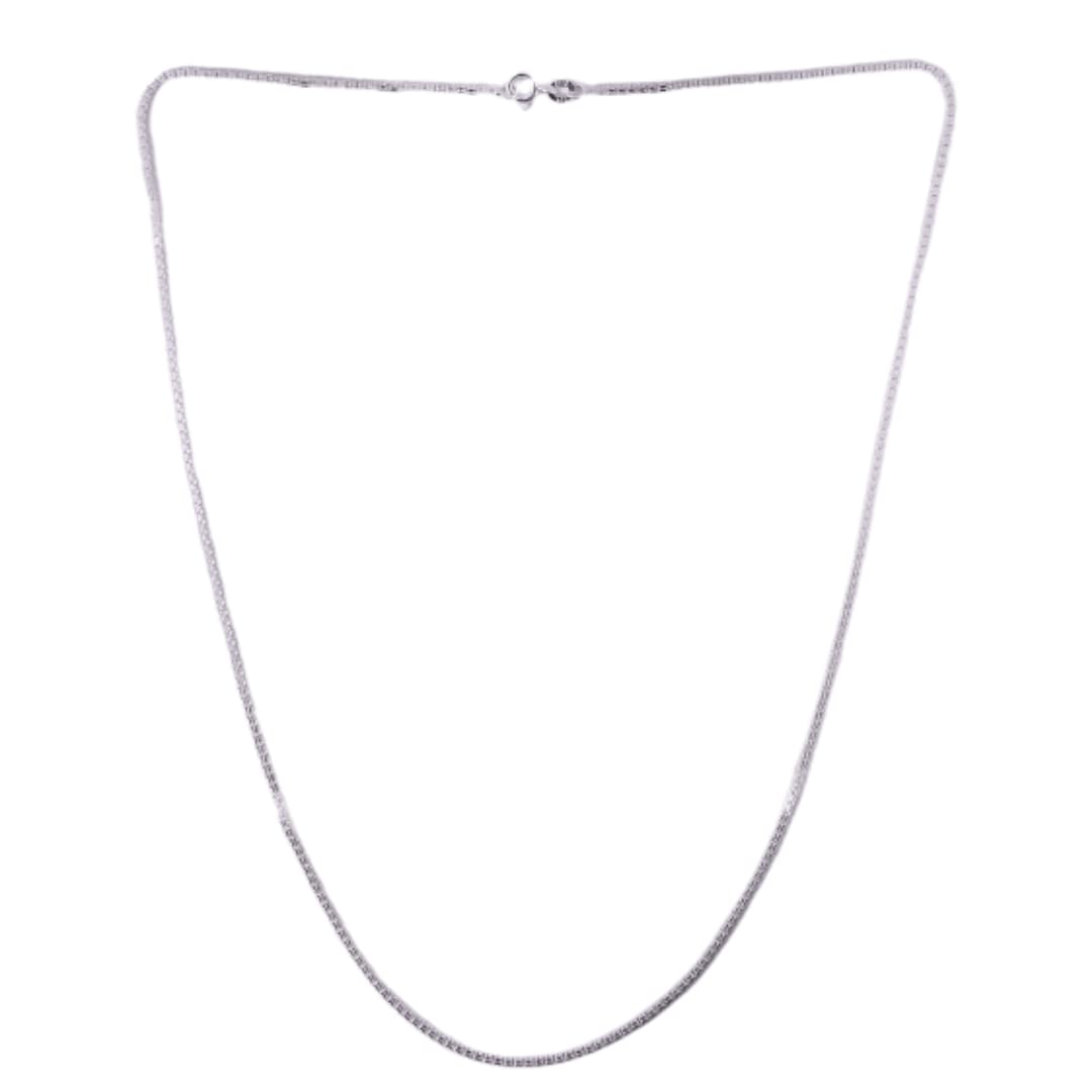 JSAJ DV150 1.3MM 32 INCHES BOX CHAIN CHAIN STERLING SILVER 92.5% SILVER STRONG,DURABLE,THICK CHAIN FOR MENS AND WOMENS IN PURE SILVER (32 Inch) (B0C2VNDB63) Amazon Price History, Amazon Price Tracker