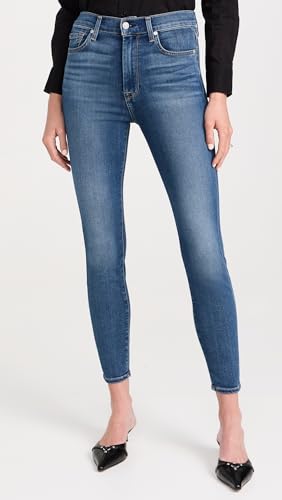 7 For All Mankind Women's High Waist Ankle Skinny Jeans2