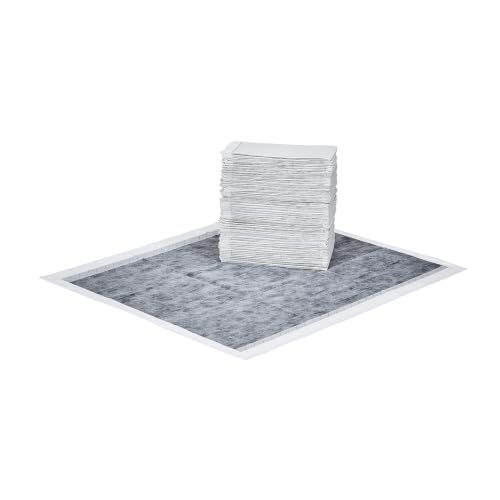Image of AmazonBasics Pet Pee Pads for Potty Training | Carbon Activated | XL 71 x 86 cm| 50 Pieces | Leak-Proof Quick Dry Design, 5-Layers, for All Dogs and Puppies (Carbon Activated, XL Size, 50 Pads)