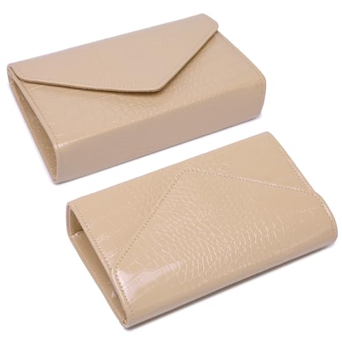 Image of Dasein Women's Vegan Leather Evening Bag Clutch Purse Formal Handbag