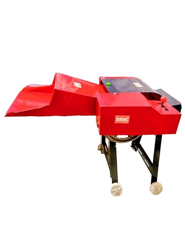 Image of Budhrani by MASTER MACHINES Heavy Duty Horizontal Chaff 4 Blade Grass Cutting Machine for Straw or Hay for Animals (Without Motor) MM - 36