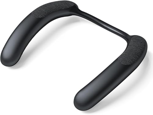 VANPEUSO Neck Speakers Bluetooth 5.3 Neckband Speakers 3D Stereo Surround Sound Built-in Mic 5 oz Black