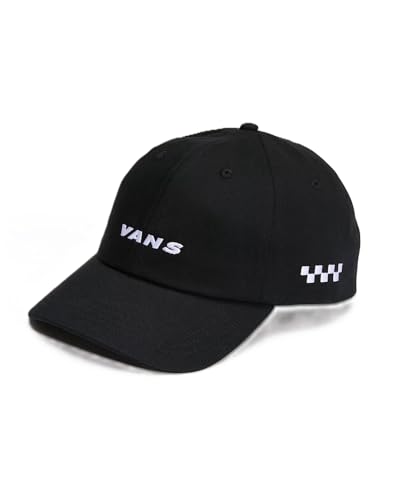 Vans Check Side Curved Bill Jockey Sombrero de Copa Baja, Negro, Talla única Unisex Adulto