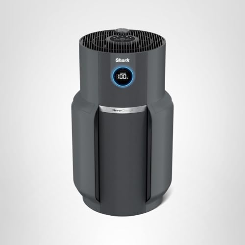 Shark Air Purifier for Home, NeverChange Max, 1,300 sq. ft. for Large Room, Kitchen, Home Office, HEPA-Exceeding Filter, Captures Pollutants, Pet Dander, Dust, Odor, Smoke, and More, HP301, Grey thumbnail 14