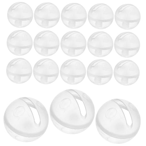 Levemolo 30pcs Clear Rattle Balls Dol Inserts Animal Puppet Rattles Plush Doll Repair Noise Maker DIY Doll Accessories For Pet Baby Toys Animal Puppet Doll