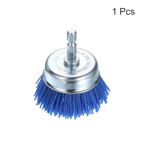 Image of HARFINGTON Nylon Filament Wire Wheel Cup Brush for Drill, Abrasive Brushes Set with 1 /4 inch Hex Shank, 2 inch, Used for Rust /Corrosion /Paint Removal and Scrub Surface