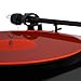 Hudson HiFi Acrylic Turntable Mat - Molten Lava - Enjoy Richest Tones, Crispest Sonic Clarity, Tightest Bass - 11.75” Anti-Static Platter Slipmat w/Label Recess - Standard Vinyl LP Record Platters