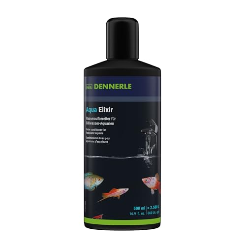 Dennerle Aqua Elixir, 500 ml - Wasseraufbereiter für Süßwasser Aquarien, für fischgerechtes Aquarienwasser
