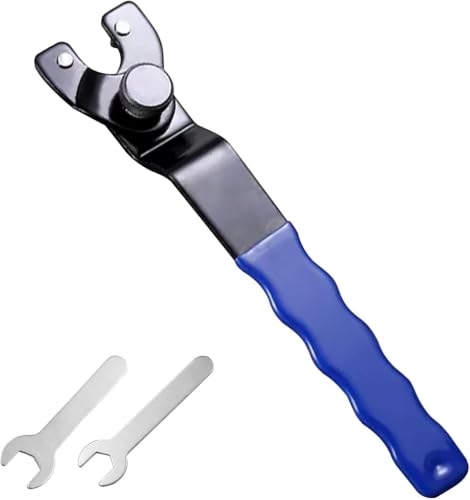 Image of OLIREXD Angle Grinder Universal Adjustable Pin Wrench for Angle Grinder Machine (1, Blue)
