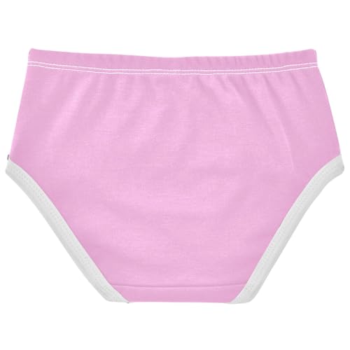 Joisal Pearl Pink Toddler Underwear Floral 2t Cotton Panties for Girl Fun Print Briefs Girls Undies2