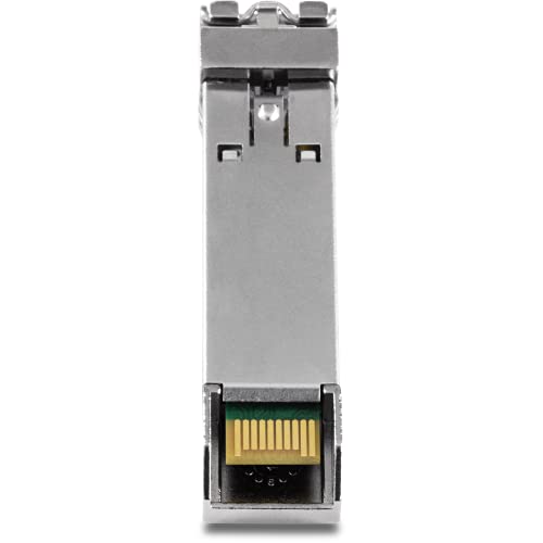 Image of TRENDnet SFP to RJ45 Mini-GBIC Single Mode LC Module, TEG-MGBS40, Up to 40 km, Single-Mode Fiber, LC Connector-Type, Connect with a Standard Mini-GBIC Slot, Duplex LC Connector, Lifetime Protection
