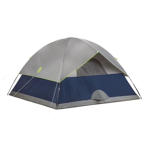 Image of Coleman Sundome Camping Tent with Rainfly, 2 /3 /4 /6 Person Tent Sets Up in 10 Mins, Weatherproof Shelter for Camping, Festivals, Backyard, Sleepovers, & More