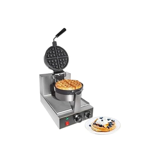 Kitchen Kraft Equipments Rotating Round Waffle Maker | 1180W Electric Waffle Machine | 4 Slice Capacity | Non-Stick Plates with 360° Rotation | Commercial Use for Cafe, Bakery & Restaurant-image-41