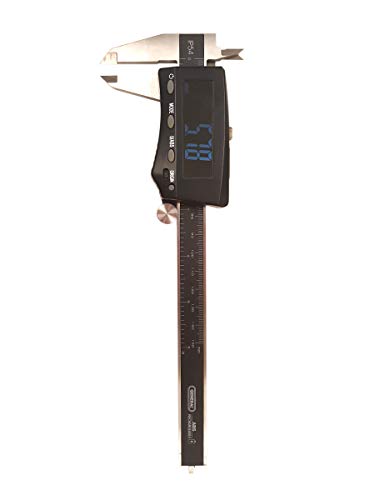 Greatest Product "General Tools 148ez Digital Caliper, Stainless Steel, 2” LCD Screen, Easy to Read White On Black Display, Rechargeable, 3 Mode Display (Inch, mm, Fraction), 6""/150mm, IP54 Rated Water Resistant", 6 to 7.9 inches