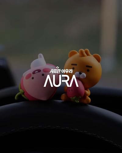 Image of AURA Car Air Freshener Vent Clip, Strawberry Ryan (Flower by Flora, 0.07fl oz*2, Pack of 2) - Long-Lasting Odor-Fighting Scent, Car Decoration Accessories, Diffuser, Absorber
