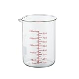 High Borosilicate Glass Measuring Cup-V-Shaped Spout,250ml(8OZ) Glass Measuring Beaker for Kitchen or Restaurant, Easy to Read