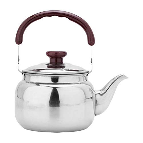 Sewroro 1 x Stove Top Whistling Tea Kettle Stainless Steel Teakettle Teapot Camping Whistling Kettle Cooking Teapot for Camping Picnic Outdoor (0.75 L) - Image 4