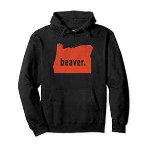 Oregon State nickname “Beaver” [distressed] Pullover Hoodie