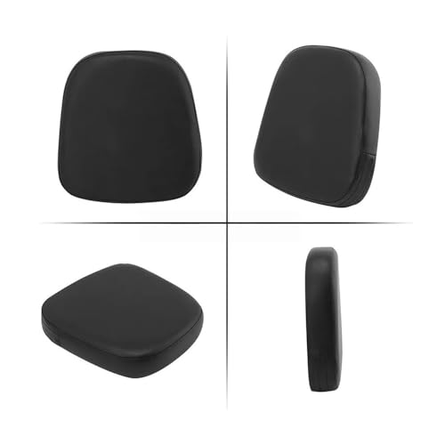 Coussin de dossier moto universel noir pour chopper et cruiser - 3