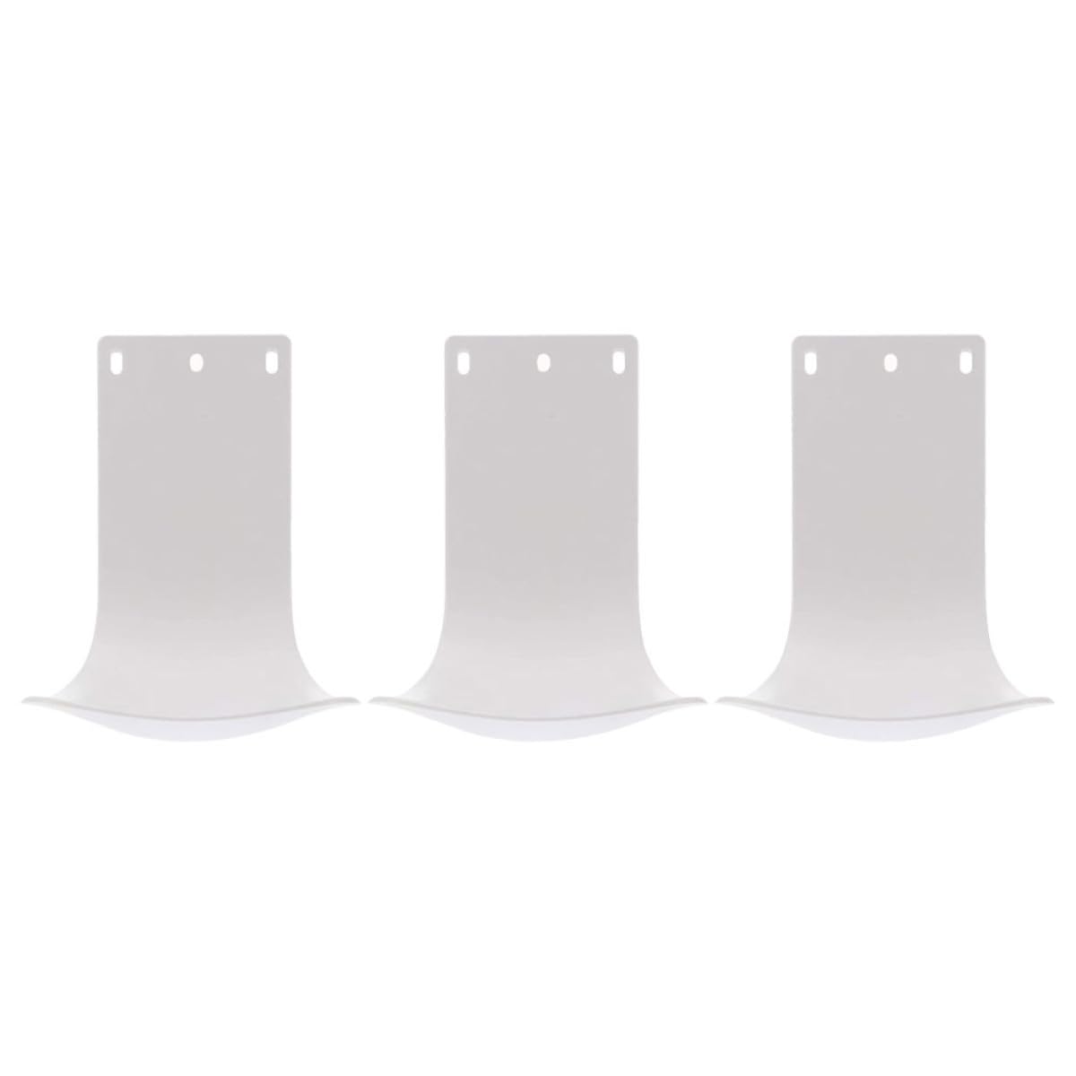 Gadpiparty 3 pezzi Vassoio Sapone da Parete in Abs Supporto Antiscivolo per Dispenser Automatici Protegge Pavimenti da Schizzi in Bagno e Cucina