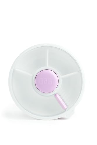 GoBe Kids Contenedor grande para aperitivos reutilizable con dispensador de 4 compartimentos y puerta corredera, sin BPA y PVC, apto para lavavajillas, sin derrames, a prueba de fugas