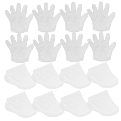 NOLITOY 20pcs Disposable Foot and Hand Membranes Soft Non-Woven Spa Liners Paraffin Wax Liners for Personal Care