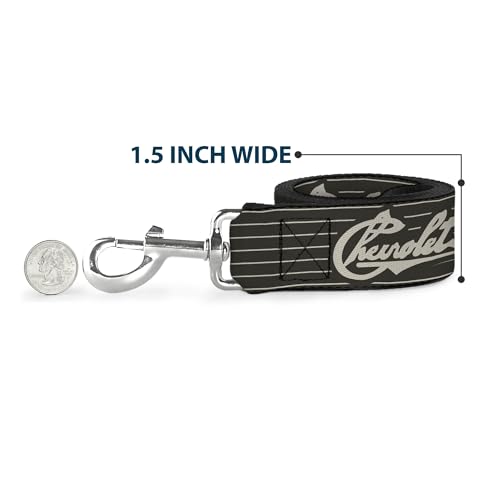 Laisse pour chien Buckle Down Chevrolet Heritage Script rayures nylon résistant - 7
