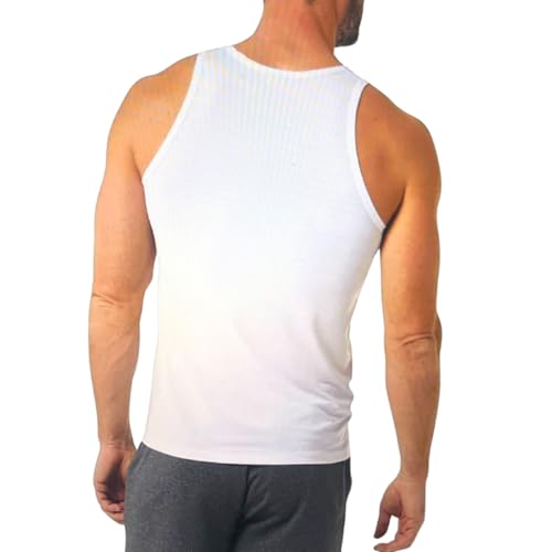 32 Degrees Comfort Mesh Tank Top, 3 Pack, Small White3