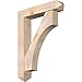 Ekena Millwork BKT0806X36X48WTL03SDF Westlake Arts and Crafts Smooth Bracket w/Offset Brace, Douglas Fir