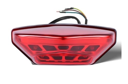 Feu arrière feu de plaque d'immatriculation moto universel avec signal de freinage 12V