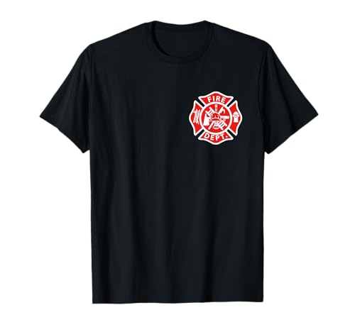 Fire Department Logo Uniform Fireman Symbol Firefighter Gear T-Shirt