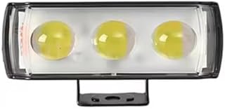 كشاف ليد شبورة شعاع أصفر وأبيض ثابت ورعاش اضاءة قوية وساطعة فانوس شبورة، 3عدسة - معدني -5 نظام,اضاءه شرطه جانبيه مناسب للسيارات والدراجات والمتوسيكلات والاسكوتر والشاحنات