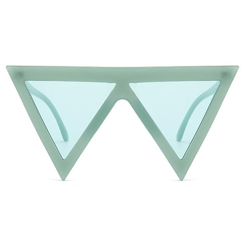 Oversized Triangle Punk Shiled Sunglasses Women Big Frame 2025 Luxury Windproof Eyewear For Ladies UV400 Goggle Shades