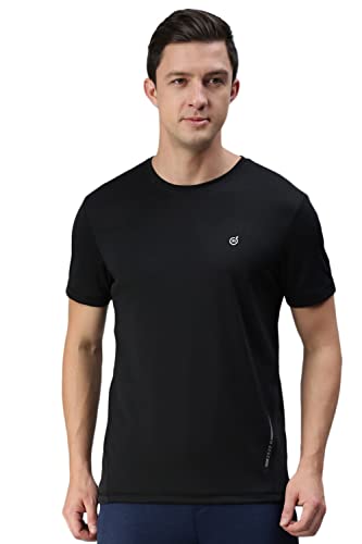 Image of Macroman M-Series Active Tee for Men in Ultra-Light Polyester Mesh, Sweat-Wicking & UV-Protected Full Sleeve T-Shirt for Performance & Style