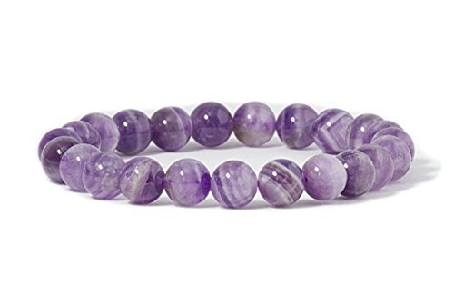 Cherry Tree Collection Dogtooth Amethyst Bracelet 8mm Round Beads Small