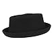 Cloud Kids Pork Pie Hut Herren Damen Fedora Filzhut Schwarz Trilby Hut