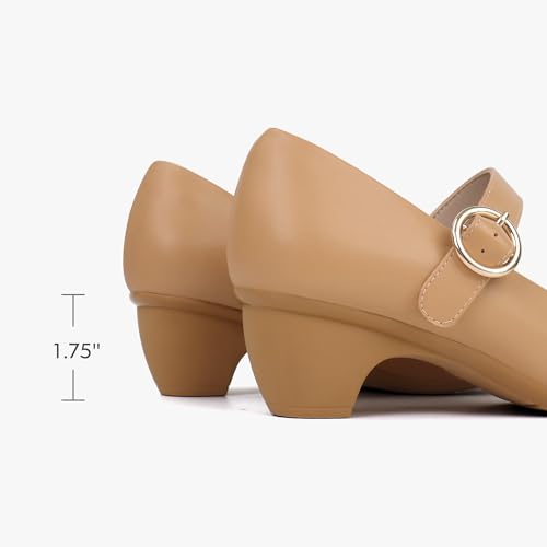 Image of Women Mary Janes Pumps Chunky Shoes Dress Shoes