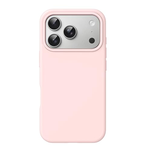 Image of JETech Liquid Silicone Case for iPhone 17 Pro 6.3-Inch, Silky Soft Touch Full-Body Protection, Anti-Scratch Shockproof Phone Cover with Microfiber Lining (Light Pink)