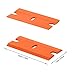 FOSHIO Plastic Razor Blades 200PCS Double Edged 1.5 Inch Suit for Razor Blade Scraper, Plastic Scraper for Remove Decals Stickers Adhesive Label and Glass Clean, Orange