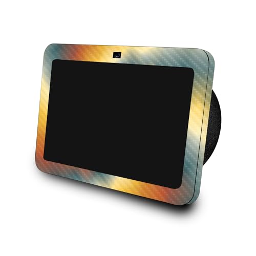 Image of Carbon Fiber Skin Compatible with Amazon Echo Show 8 (3rd Gen, 2023) - Eye of The Storm - Premium 3M Vinyl Protective Wrap Decal Cover - Easy to Apply, Crafted in The USA by MightySkins
