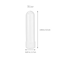 Vista 2 de Tubos inhaladores nasales de aceite esencial, tubos inhaladores nasales de plástico vacíos recargables para bricolaje, 50 unidades, naranja