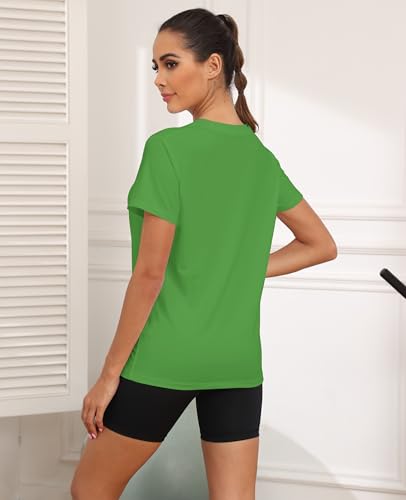 Image of KevaMolly Workout Tops for Women UPF50+ Breathable Loose Fit Yoga T Shirts Short Sleeve Running Gym Athletic Tee Top