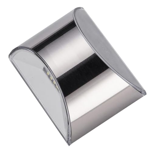 Cabilock Lámpara Exterior Solar de Pared Luz LED para Jardín, Patio y Terraza, Fabricada en Acero Inoxidable para Uso Residencial y Granjas