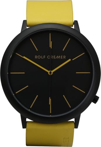 Rolf Cremer Jumbo II Armbanduhr, Quarzwerk, Edelstahlgehäuse, Großes Zifferblatt, Modernes Design