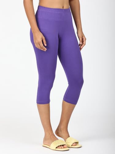 Image of Robinbosky Premium Stretchable Cotton Capri Legging for Women | Suitable for Formal wear & Casual wear | High-End Elastic Makes. The Leggings Squat Proof and Durable for Travel, Yoga, & Workout.