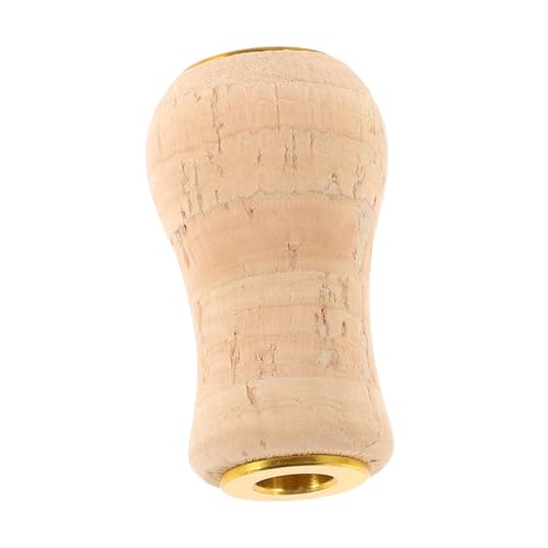 Anneome Lightweight Cork Reel Handle Knob Ergonomic Replacement Grip for Spinning Reels Easy Installation Comfortable Soft Wood Design for Fishing Enthusiasts